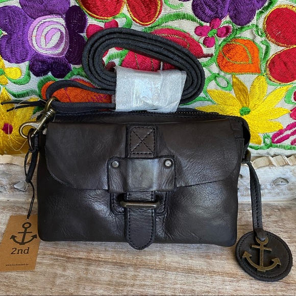 Harbour 2nd Handbags - Harbour 2nd Leather Crossbody Bag Belt Bag Ash